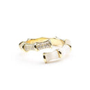 Anel Style bambu - Dourado